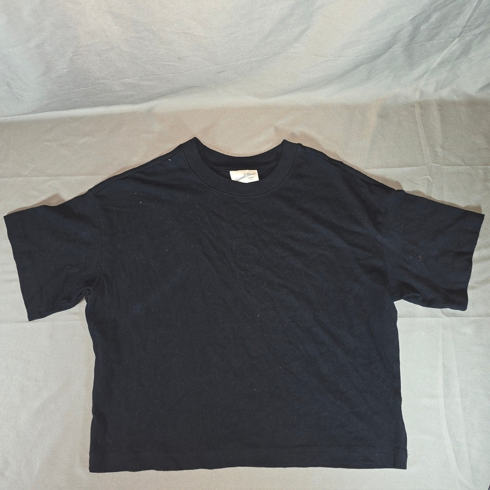 Universal Thread Womens Black Cotton Boxy Crew Neck T-Shirt Size M NWT 6ZRLYX